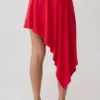 Falda midi Talise de modal tipo pañuelo – Rojo Falda midi Talise de modal tipo pañuelo – Rojo
