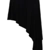 Falda midi tipo pañuelo de modal Talise – Negro Falda midi tipo pañuelo de modal Talise – Negro