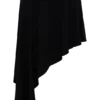 Falda midi tipo pañuelo de modal Talise – Negro Falda midi tipo pañuelo de modal Talise – Negro