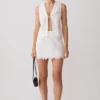 Falda Tessa Broderie Mini – Blanca Falda Tessa Broderie Mini – Blanca