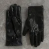 Guantes Atlas de imitación de piel de cocodrilo – Negro