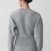 Jersey Ciaralee con cintura entallada – Gris jaspeado Jersey Ciaralee con cintura entallada – Gris jaspeado
