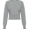 Jersey Ciaralee con cintura entallada – Gris jaspeado Jersey Ciaralee con cintura entallada – Gris jaspeado