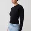 Jersey con cintura ceñida Ciaralee – Negro Jersey con cintura ceñida Ciaralee – Negro