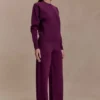 Pantalón de punto Lauren – Ciruela Pantalón de punto Lauren – Ciruela