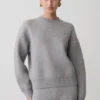 Jersey de punto oversize Lulu – Gris jaspeado Jersey de punto oversize Lulu – Gris jaspeado