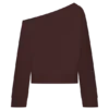 Jersey holgado de cuello redondo Aiden – Chocolate Jersey holgado de cuello redondo Aiden – Chocolate
