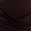 Mini vestido Mattea de malla y tejido elástico con pañuelo – Chocolate oscuro Mini vestido Mattea de malla y tejido elástico con pañuelo – Chocolate oscuro
