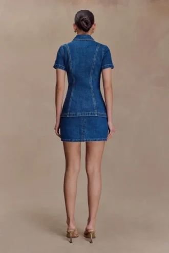 Minifalda Denim Ellie – Azul oscuro