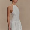 Minivestido Carlina Broderie – Blanco Minivestido Carlina Broderie – Blanco