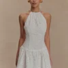 Minivestido Carlina Broderie – Blanco Minivestido Carlina Broderie – Blanco