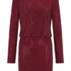 Minivestido con cuello vuelto de Darius Diamante – Burdeos Minivestido con cuello vuelto de Darius Diamante – Burdeos