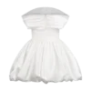 Minivestido con hombros al aire Lauretta – Blanco Minivestido con hombros al aire Lauretta – Blanco