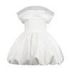 Minivestido con hombros al aire Lauretta – Blanco Minivestido con hombros al aire Lauretta – Blanco