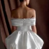 Minivestido con hombros al aire Lauretta – Blanco Minivestido con hombros al aire Lauretta – Blanco
