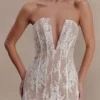 Minivestido corsé de encaje Zoey – Marfil Minivestido corsé de encaje Zoey – Marfil