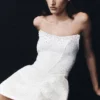 Minivestido corsé de tweed Lorrie – Blanco Minivestido corsé de tweed Lorrie – Blanco