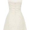Minivestido corsé de tweed Lorrie – Blanco Minivestido corsé de tweed Lorrie – Blanco