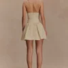 Minivestido de algodón con volantes Janis – Nude Minivestido de algodón con volantes Janis – Nude