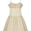 Minivestido de algodón con volantes Janis – Nude Minivestido de algodón con volantes Janis – Nude