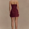 Minivestido de ante sintético de Andy – Burdeos Minivestido de ante sintético de Andy – Burdeos