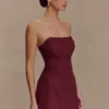 Minivestido de ante sintético de Andy – Burdeos Minivestido de ante sintético de Andy – Burdeos