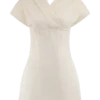 Minivestido de Denim con hombros descubiertos Pascale – Blanco Minivestido de Denim con hombros descubiertos Pascale – Blanco