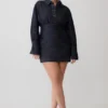 Minivestido de Denim de manga larga Zarah – Rayas diplomáticas índigo Minivestido de Denim de manga larga Zarah – Rayas diplomáticas índigo