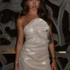 Minivestido de lino Annette – Dorado Minivestido de lino Annette – Dorado