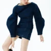 Minivestido de manga larga de Denim Cosmala – Azul índigo Minivestido de manga larga de Denim Cosmala – Azul índigo