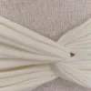 Minivestido de punto con giro Laurie – Marfil