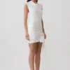 Minivestido de punto Freida con fajín – Marfil Minivestido de punto Freida con fajín – Marfil