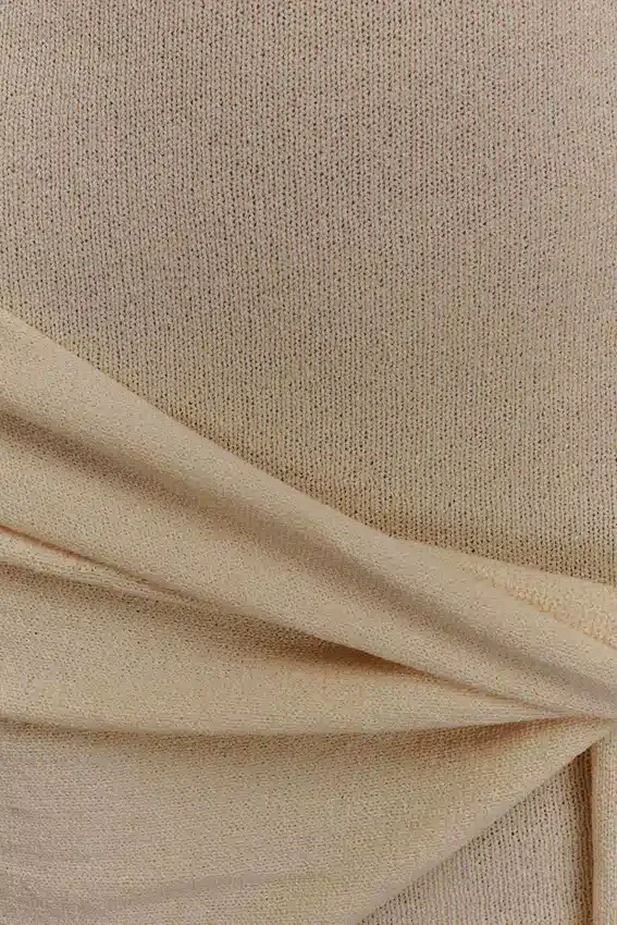 Minivestido de punto Taron con pañuelo – Crema Minivestido de punto Taron con pañuelo – Crema