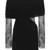 Minivestido de punto y encaje Luxie – Negro Minivestido de punto y encaje Luxie – Negro