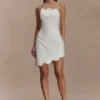 Minivestido de satén Atenea – Blanco Minivestido de satén Atenea – Blanco