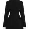 Minivestido de traje Gretchen – Negro