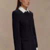Minivestido de traje Gretchen – Negro