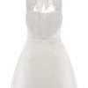 Minivestido halter de lino Anya – Oat Marle Minivestido halter de lino Anya – Oat Marle