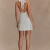 Minivestido halter de lino Anya – Oat Marle Minivestido halter de lino Anya – Oat Marle