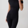 Mono de modal con un solo hombro de Anh – Negro Mono de modal con un solo hombro de Anh – Negro