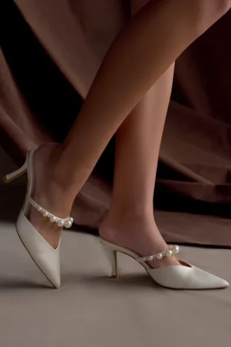 Mules Karla Pearl – Marfil