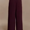 Pantalón de traje de pierna ancha Arlo – Caoba Pantalón de traje de pierna ancha Arlo – Caoba