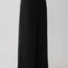 Pantalón de traje de pierna ancha Arlo – Negro Pantalón de traje de pierna ancha Arlo – Negro