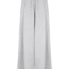 Pantalón jogger Aspen fruncido de pierna ancha – Gris claro jaspeado Pantalón jogger Aspen fruncido de pierna ancha – Gris claro jaspeado