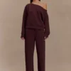 Pantalón jogger de pierna recta August – Chocolate Pantalón jogger de pierna recta August – Chocolate