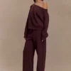 Pantalón jogger de pierna recta August – Chocolate Pantalón jogger de pierna recta August – Chocolate