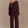 Pantalón jogger de pierna recta August – Chocolate Pantalón jogger de pierna recta August – Chocolate