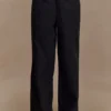 Pantalones anchos de algodón Campbell – Negro Pantalones anchos de algodón Campbell – Negro