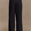 Pantalones anchos de algodón Campbell – Negro Pantalones anchos de algodón Campbell – Negro
