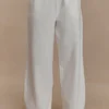 Pantalones anchos de algodón Janayia – Blanco Pantalones anchos de algodón Janayia – Blanco